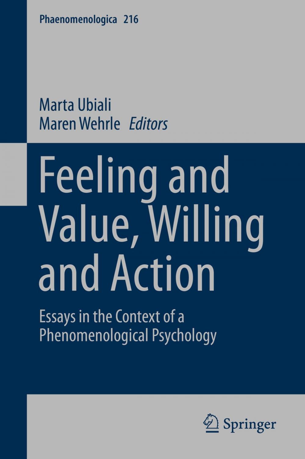 Big bigCover of Feeling and Value, Willing and Action