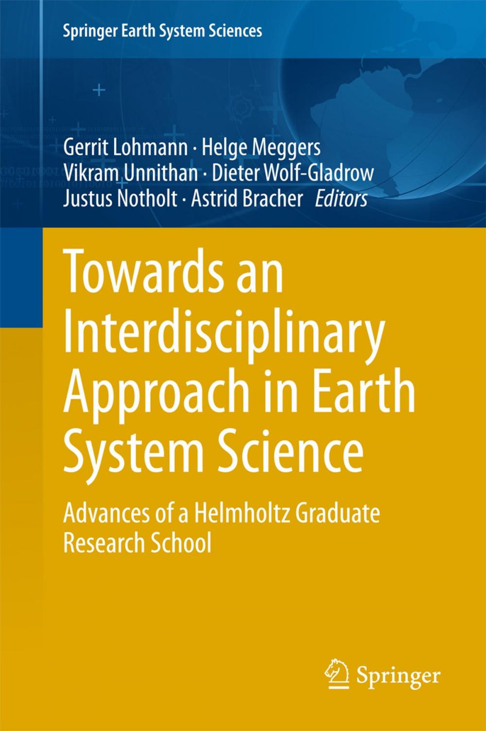 Big bigCover of Towards an Interdisciplinary Approach in Earth System Science
