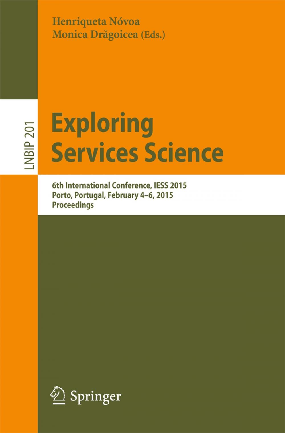 Big bigCover of Exploring Services Science