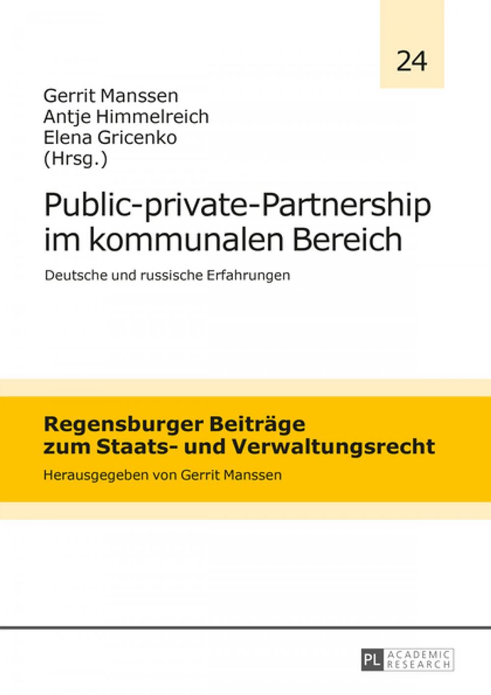 Big bigCover of Public-private-Partnership im kommunalen Bereich