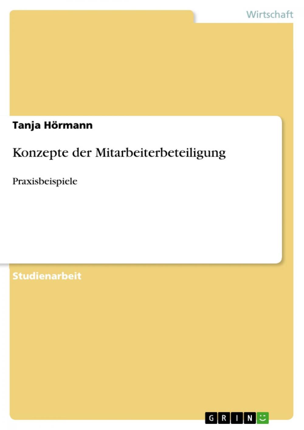 Big bigCover of Konzepte der Mitarbeiterbeteiligung