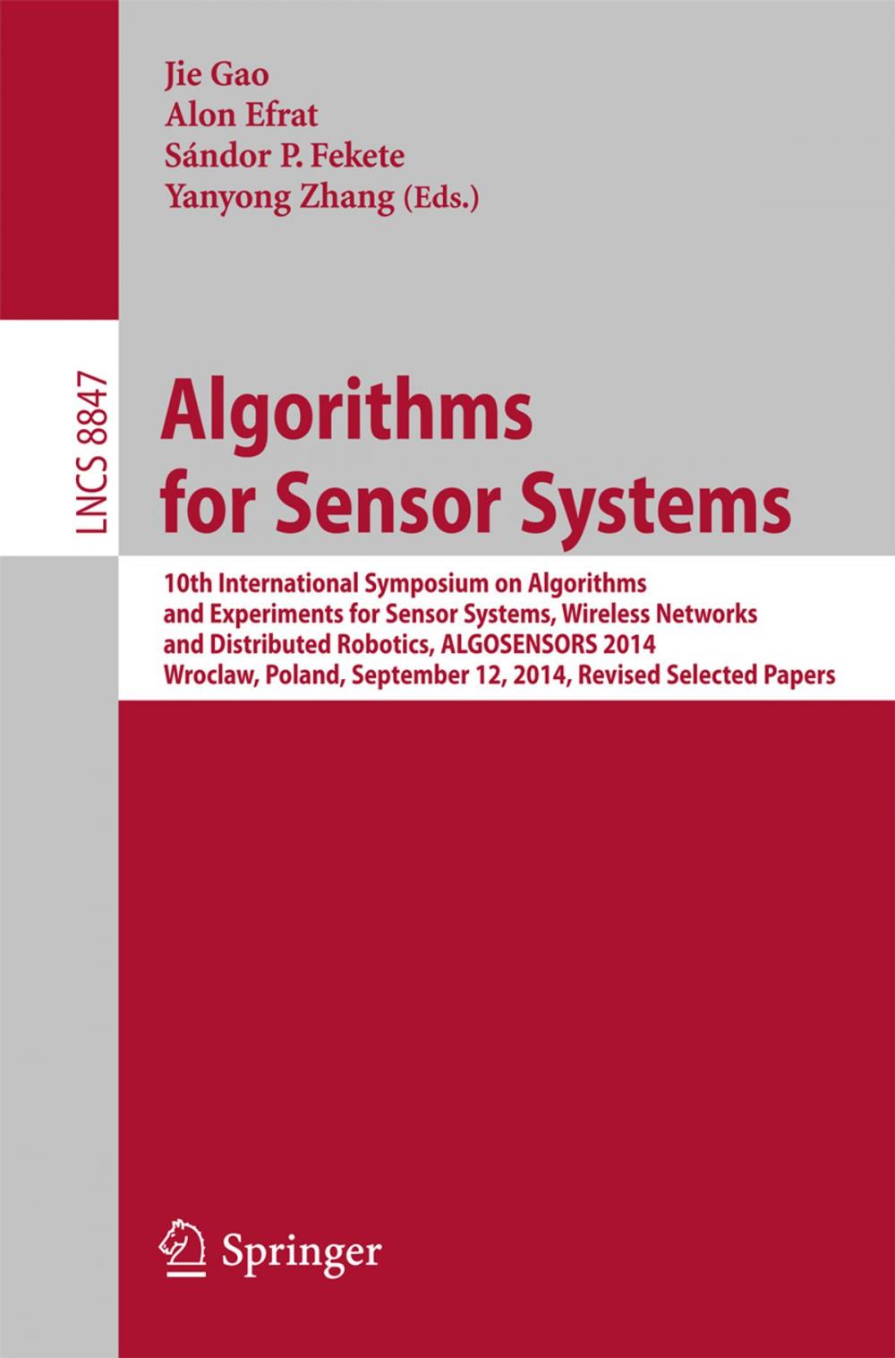 Big bigCover of Algorithms for Sensor Systems