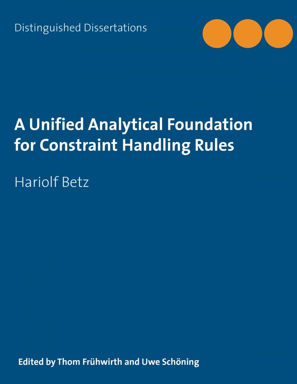 Big bigCover of A Unified Analytical Foundation for Constraint Handling Rules