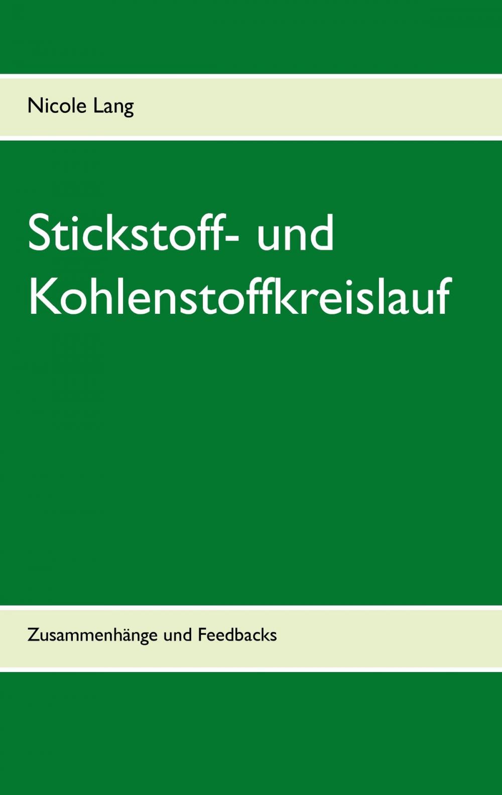 Big bigCover of Stickstoff- und Kohlenstoffkreislauf