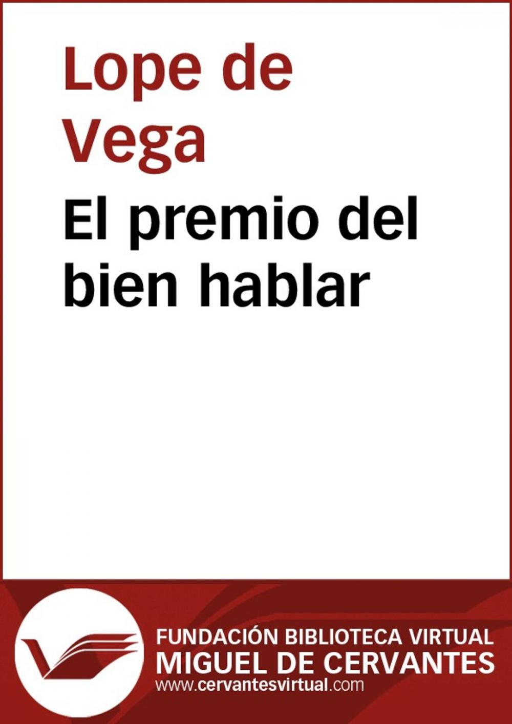 Big bigCover of El premio del bien hablar