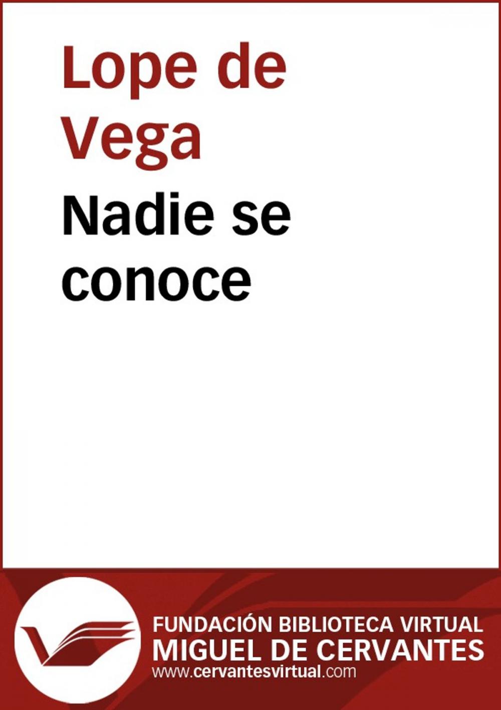 Big bigCover of Nadie se conoce