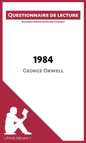 Cover of the book 1984 de George Orwell by Maël Tailler, Larissa Duval, lePetitLittéraire.fr