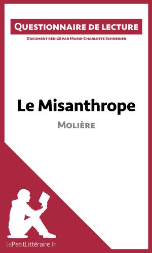 Cover of the book Le Misanthrope de Molière by Marine Everard, lePetitLittéraire.fr