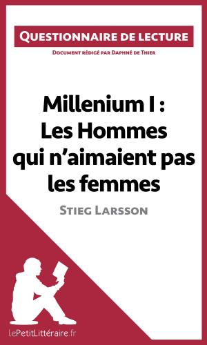 Cover of the book Millenium I : Les Hommes qui n'aimaient pas les femmes de Stieg Larsson by Marine Riguet, lePetitLittéraire.fr