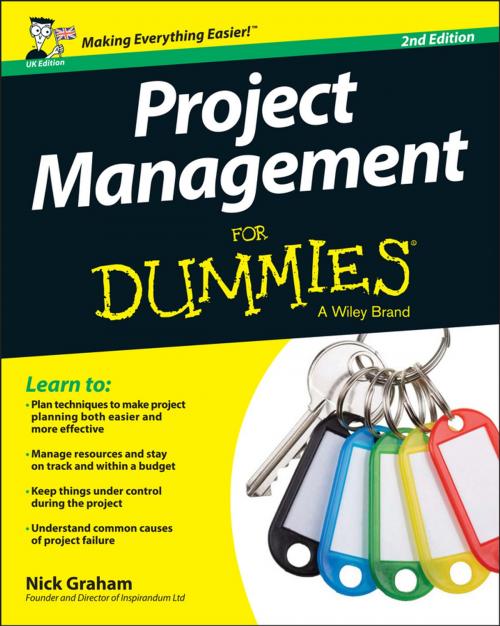 Cover of the book Project Management for Dummies - UK by Nick Graham, Wiley