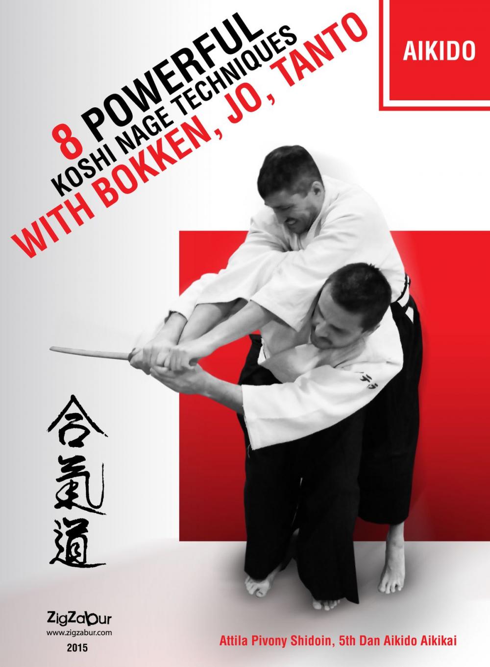 Big bigCover of 8 Powerful Koshi Nage techniques with Bokken, Jo, Tanto