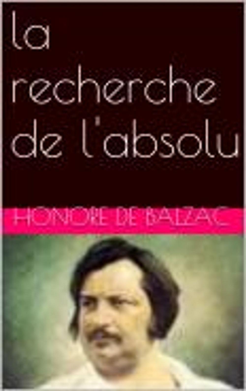 Big bigCover of la recherche de l'absolu