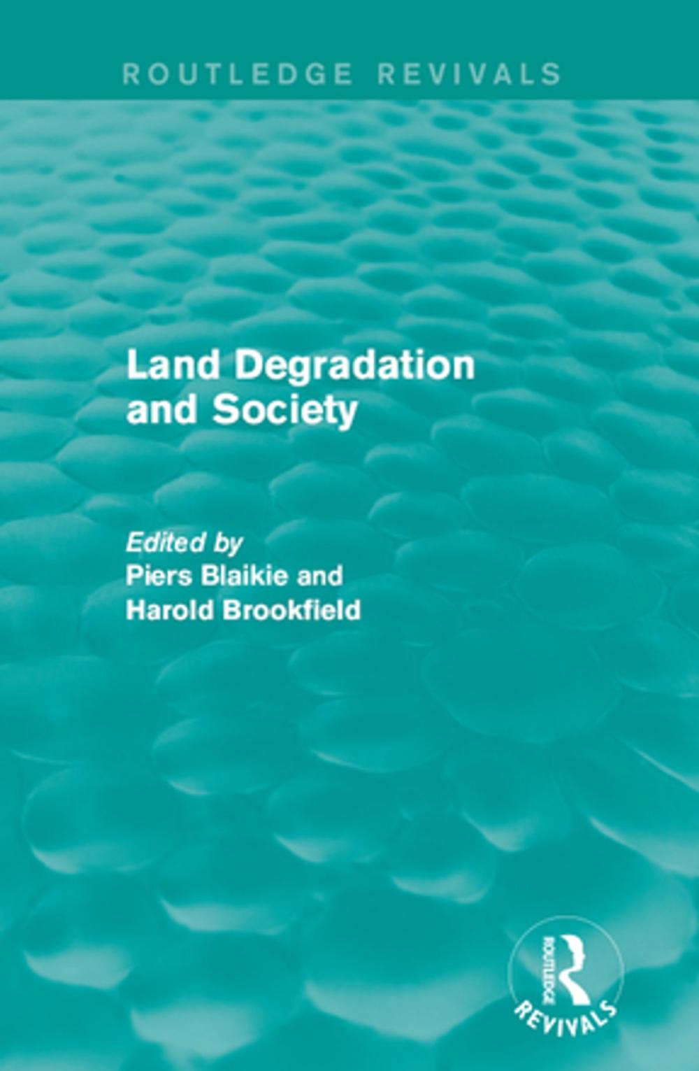 Big bigCover of Land Degradation and Society