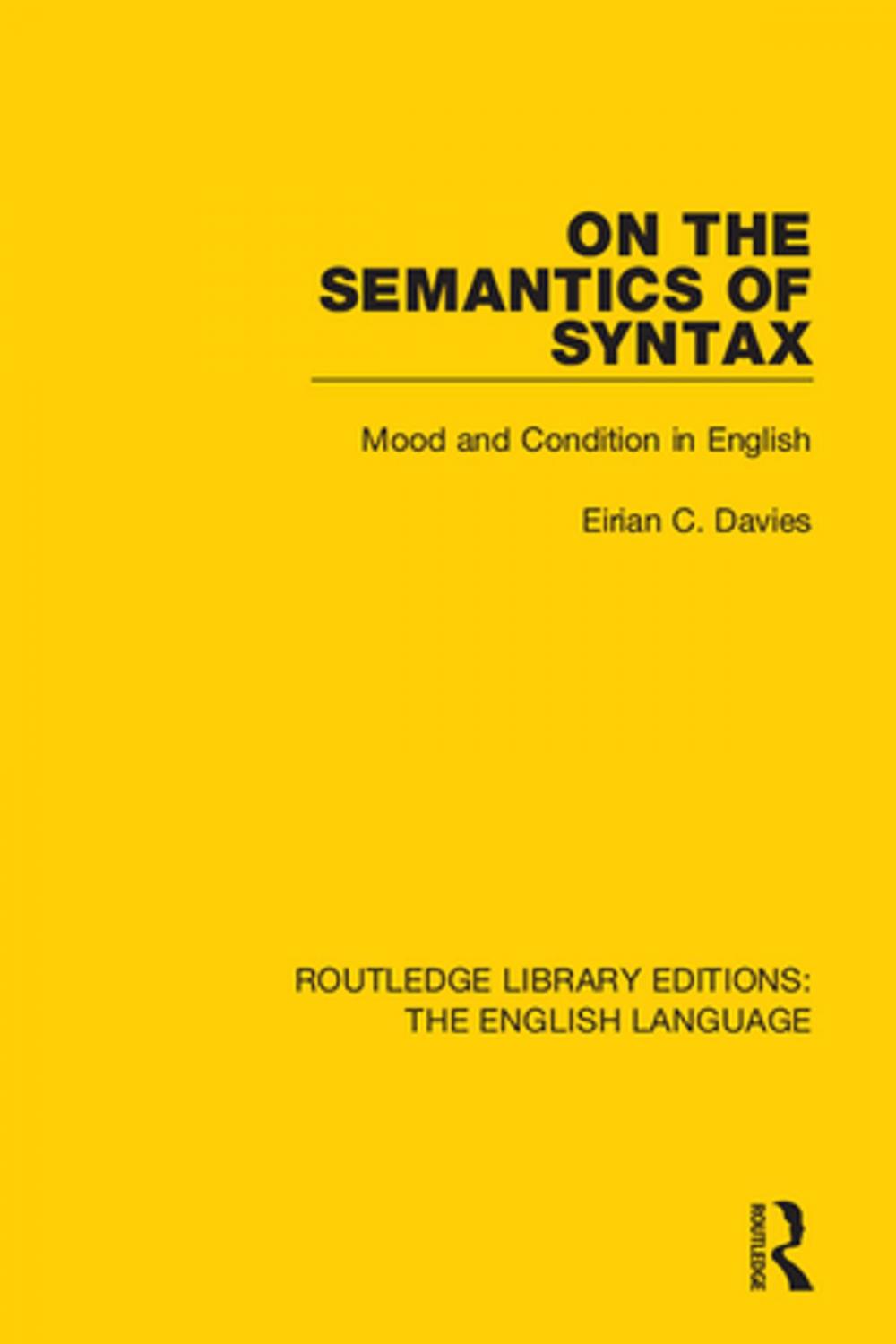 Big bigCover of On the Semantics of Syntax