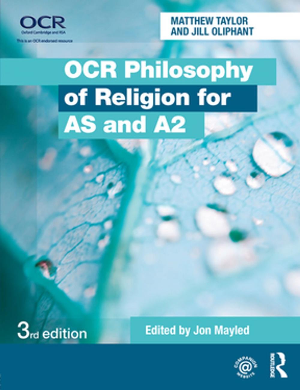 Big bigCover of OCR Philosophy of Religion for AS and A2