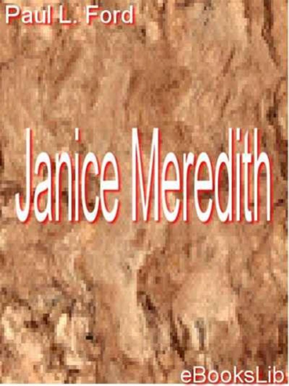 Big bigCover of Janice Meredith