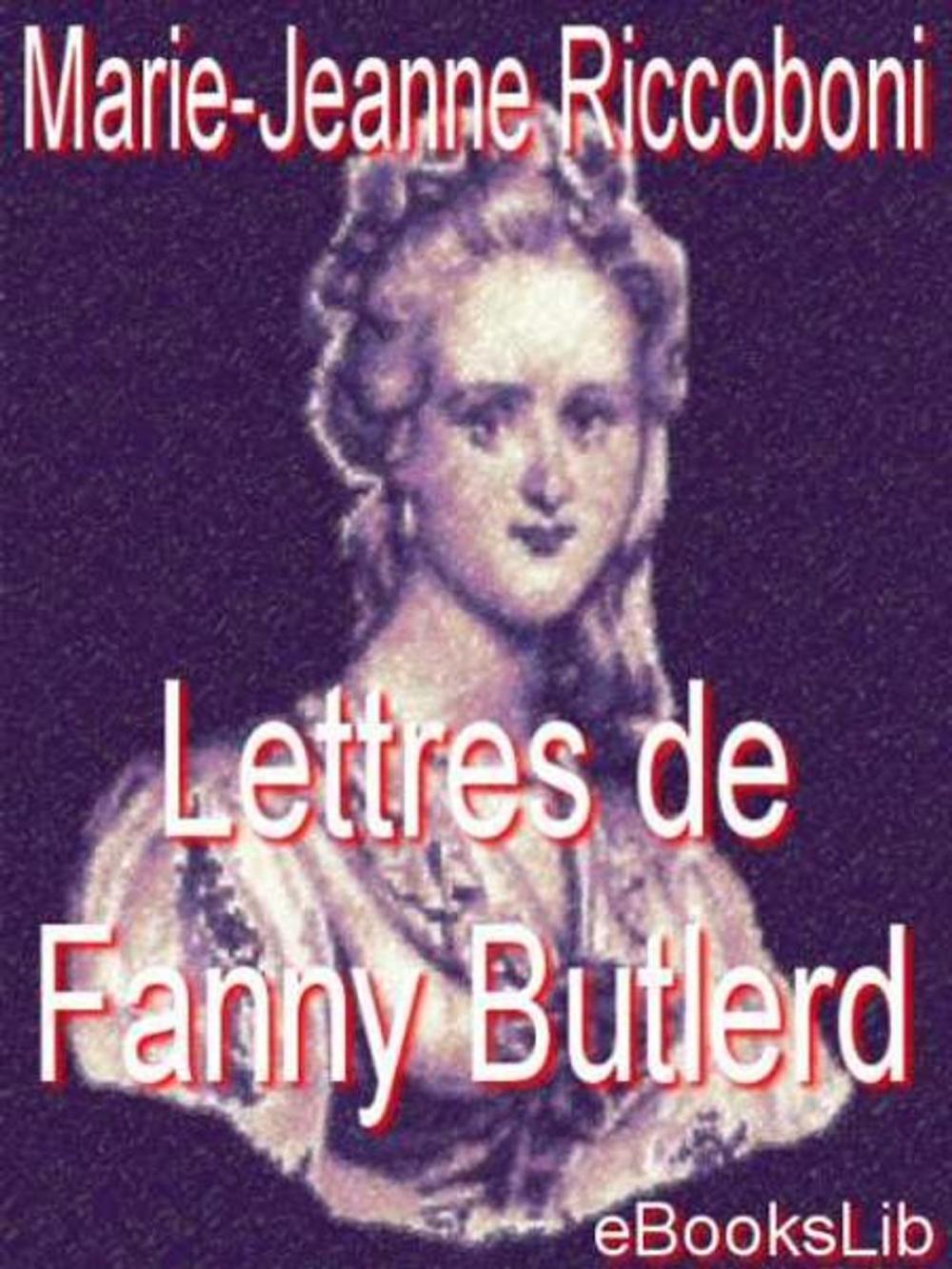 Big bigCover of Lettres de Fanny Butlerd