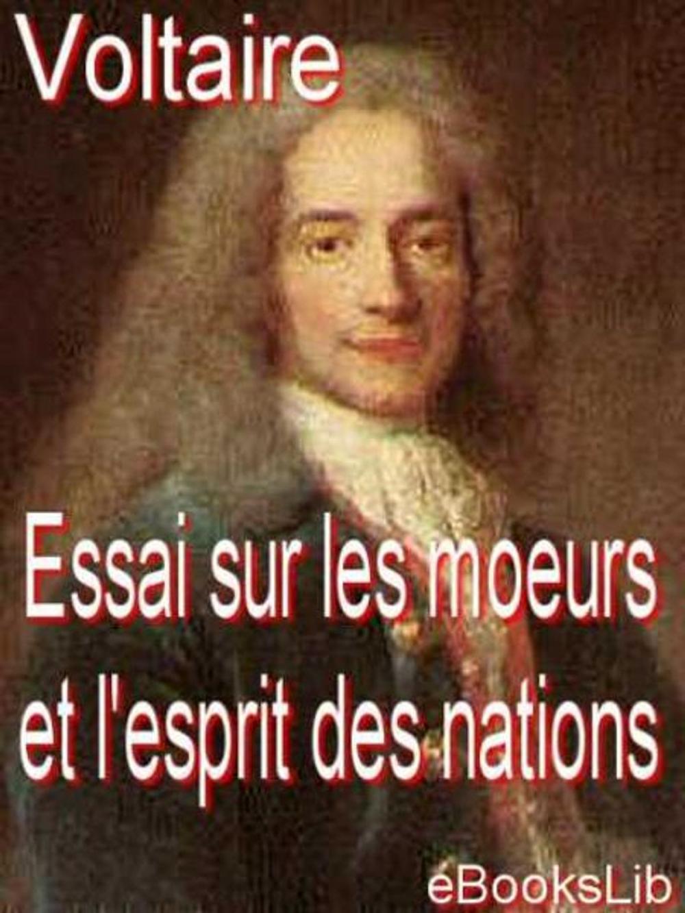 Big bigCover of Essai sur les moeurs et l'esprit des nations