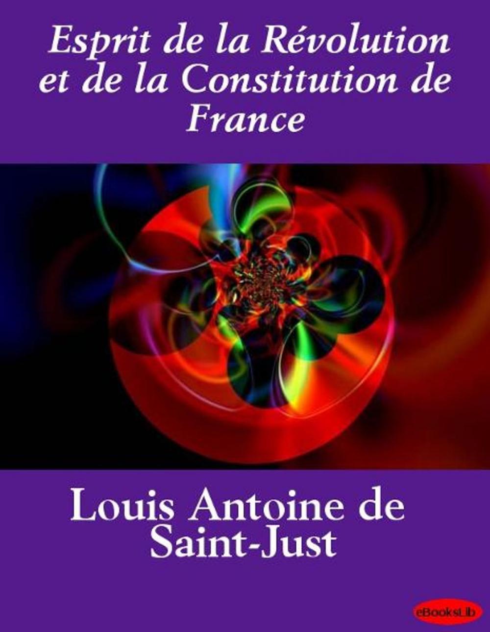 Big bigCover of Esprit de la Révolution et de la Constitution de France