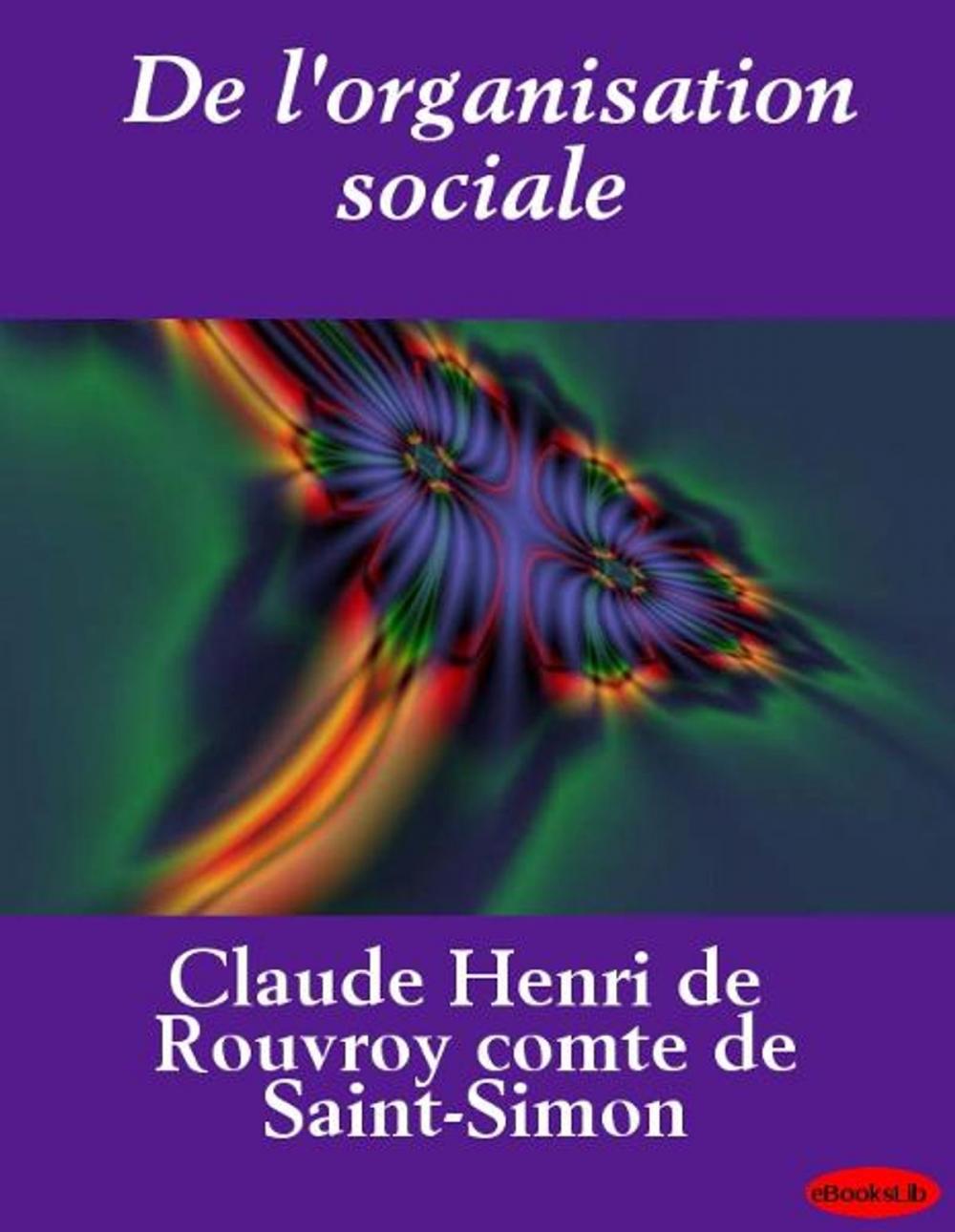 Big bigCover of De l'organisation sociale