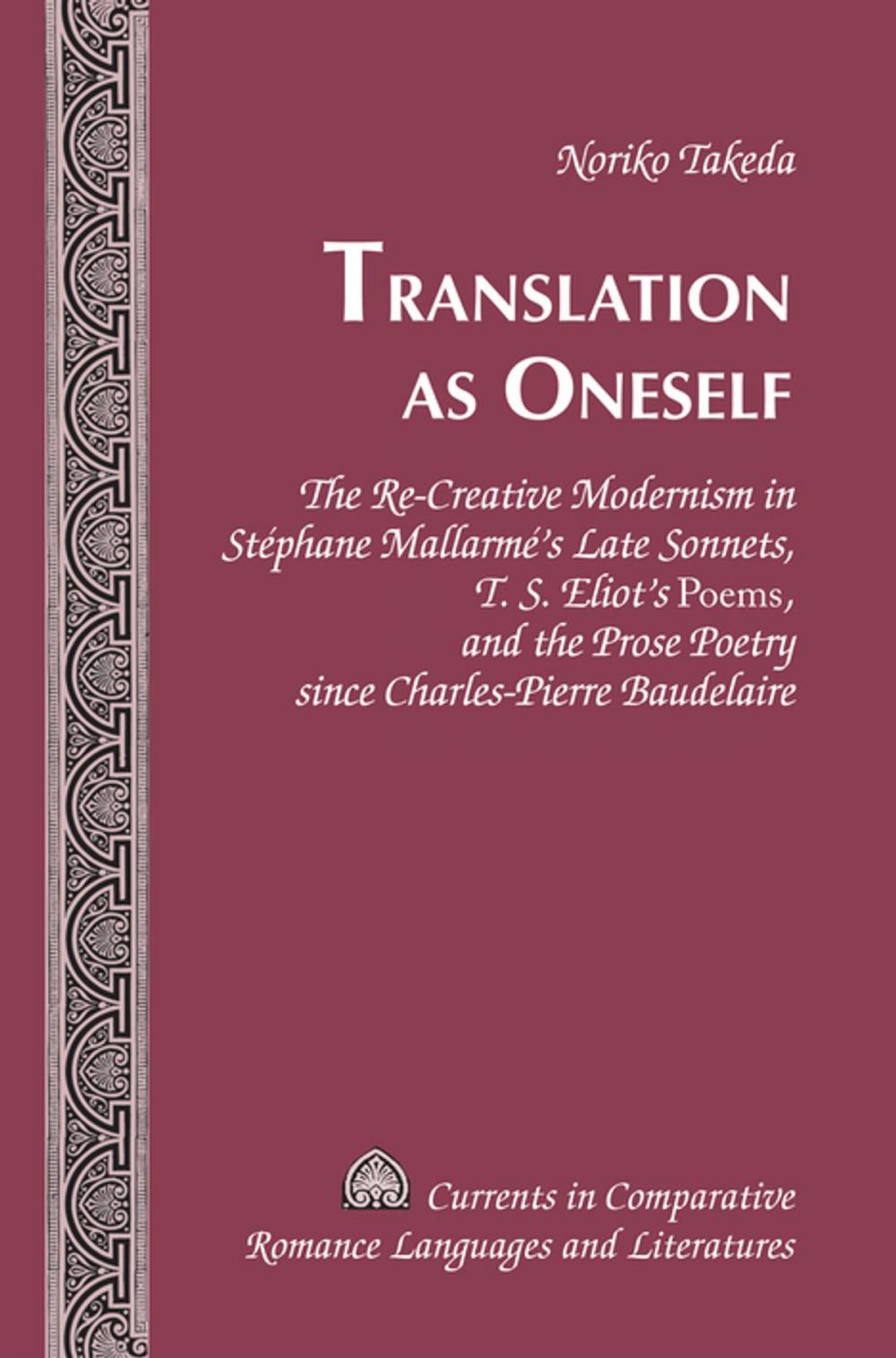 Big bigCover of Translation as Oneself