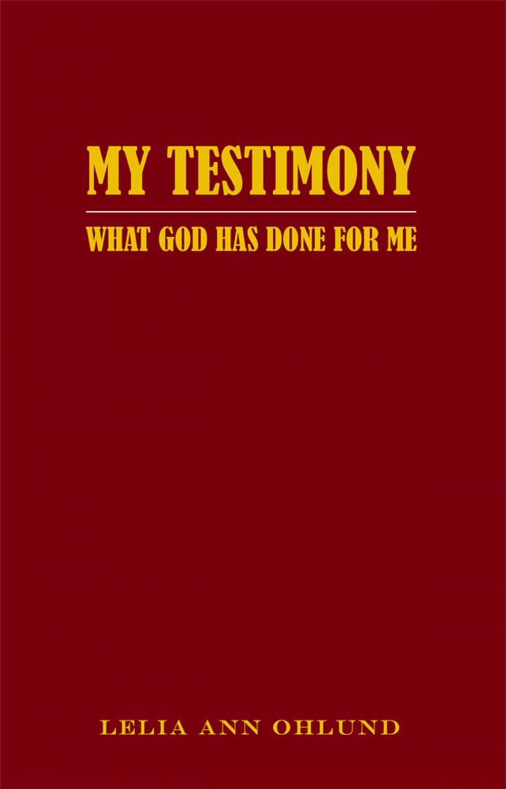 Big bigCover of My Testimony