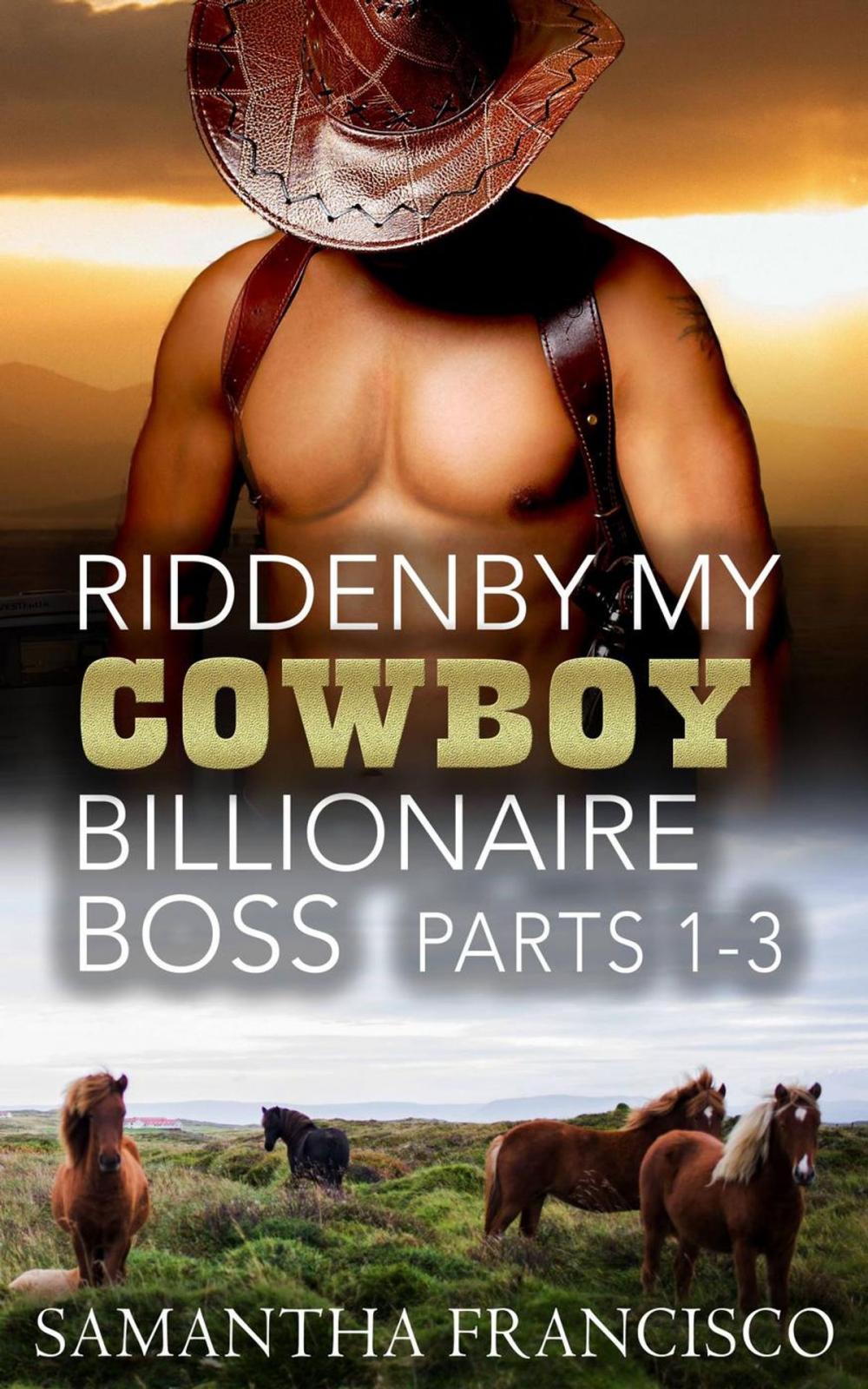 Big bigCover of Ridden By My Cowboy Billionaire Boss, Parts 1-3