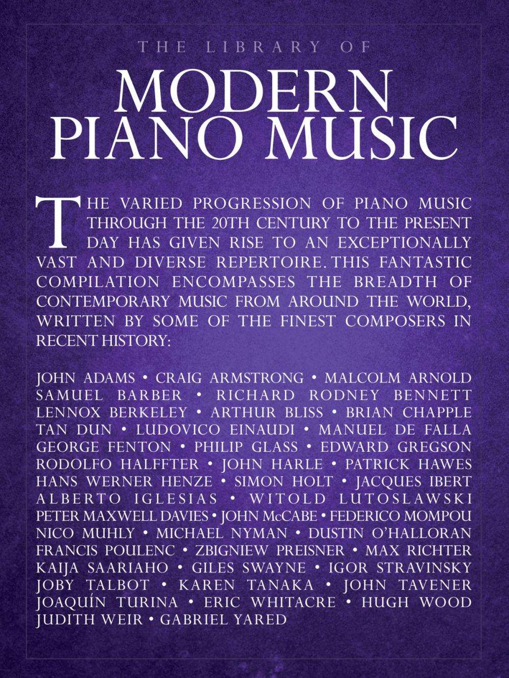 Big bigCover of The Library of Modern Piano Music