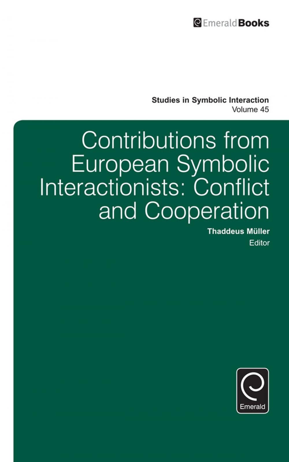 Big bigCover of Contributions from European Symbolic Interactionists