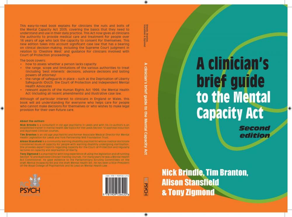 Big bigCover of A Clinician’s Brief Guide to the Mental Capacity Act (2nd edn)