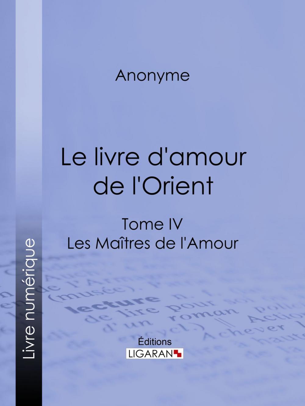 Big bigCover of Le livre d'amour de l'Orient