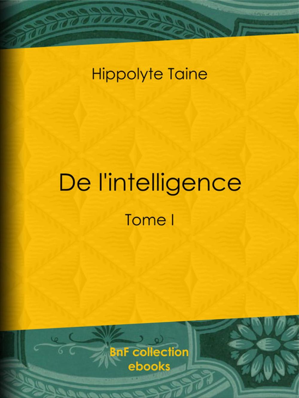 Big bigCover of De l'intelligence