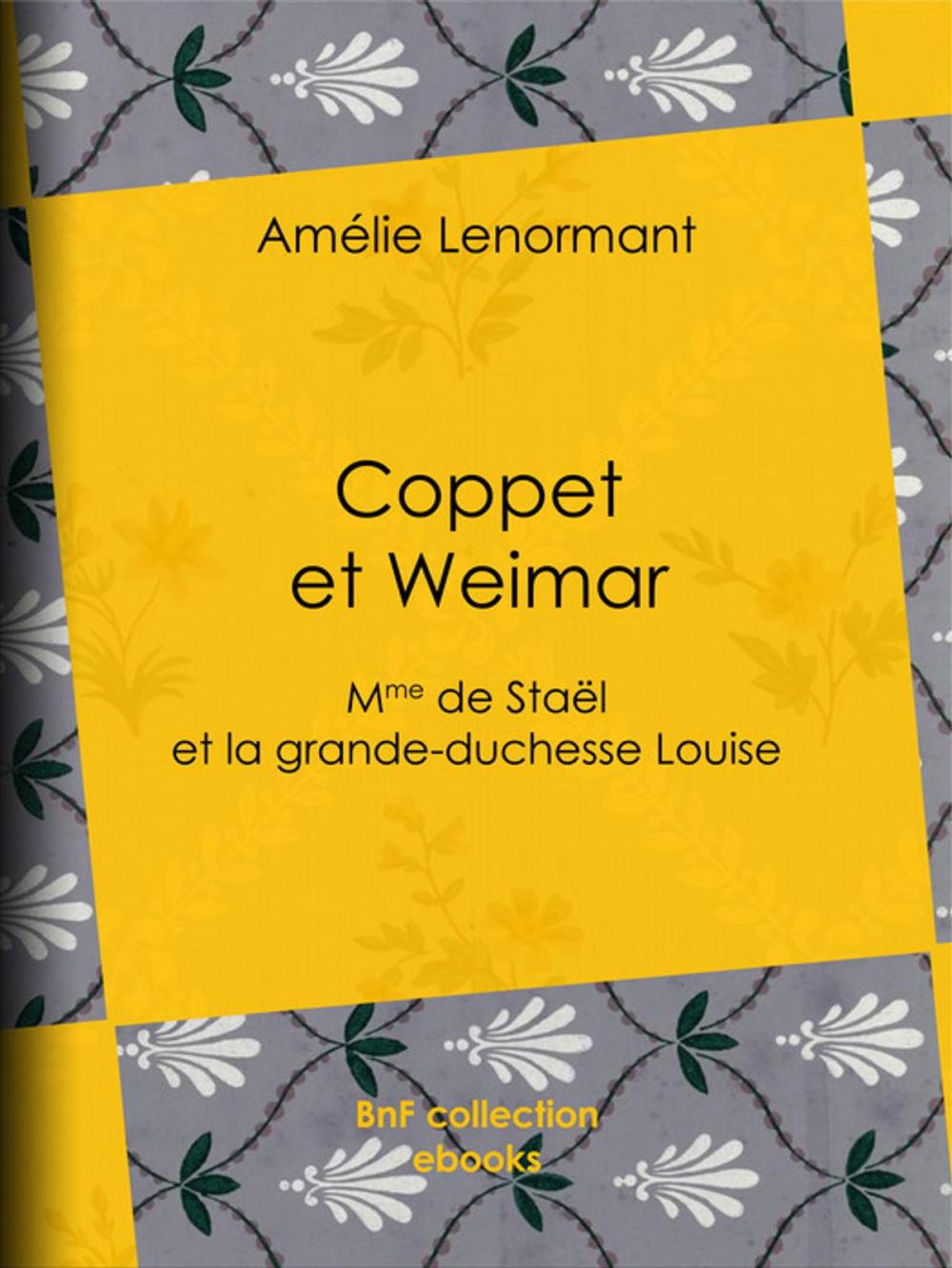 Big bigCover of Coppet et Weimar