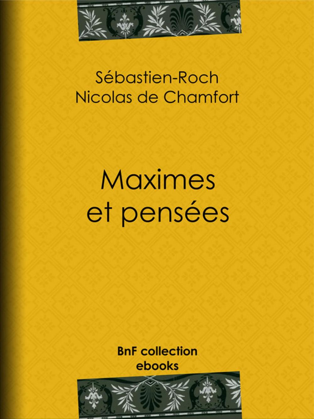 Big bigCover of Maximes et pensées