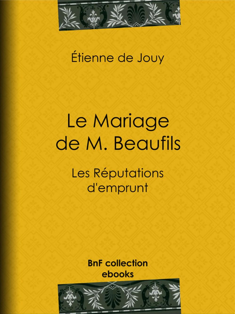 Big bigCover of Le Mariage de M. Beaufils