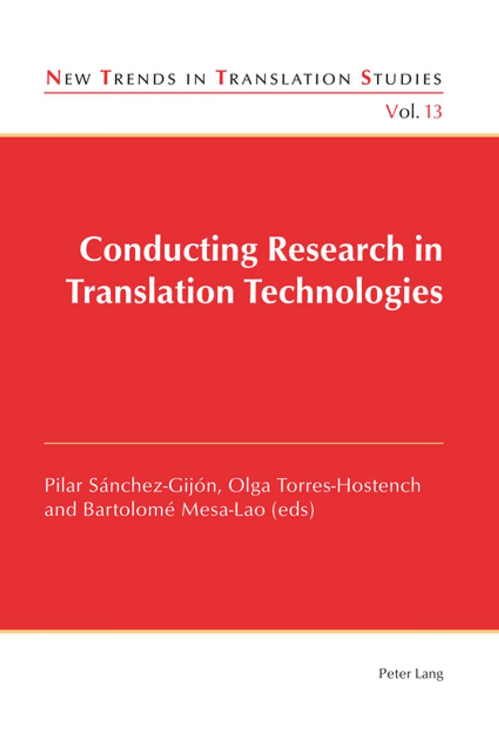 Big bigCover of Conducting Research in Translation Technologies