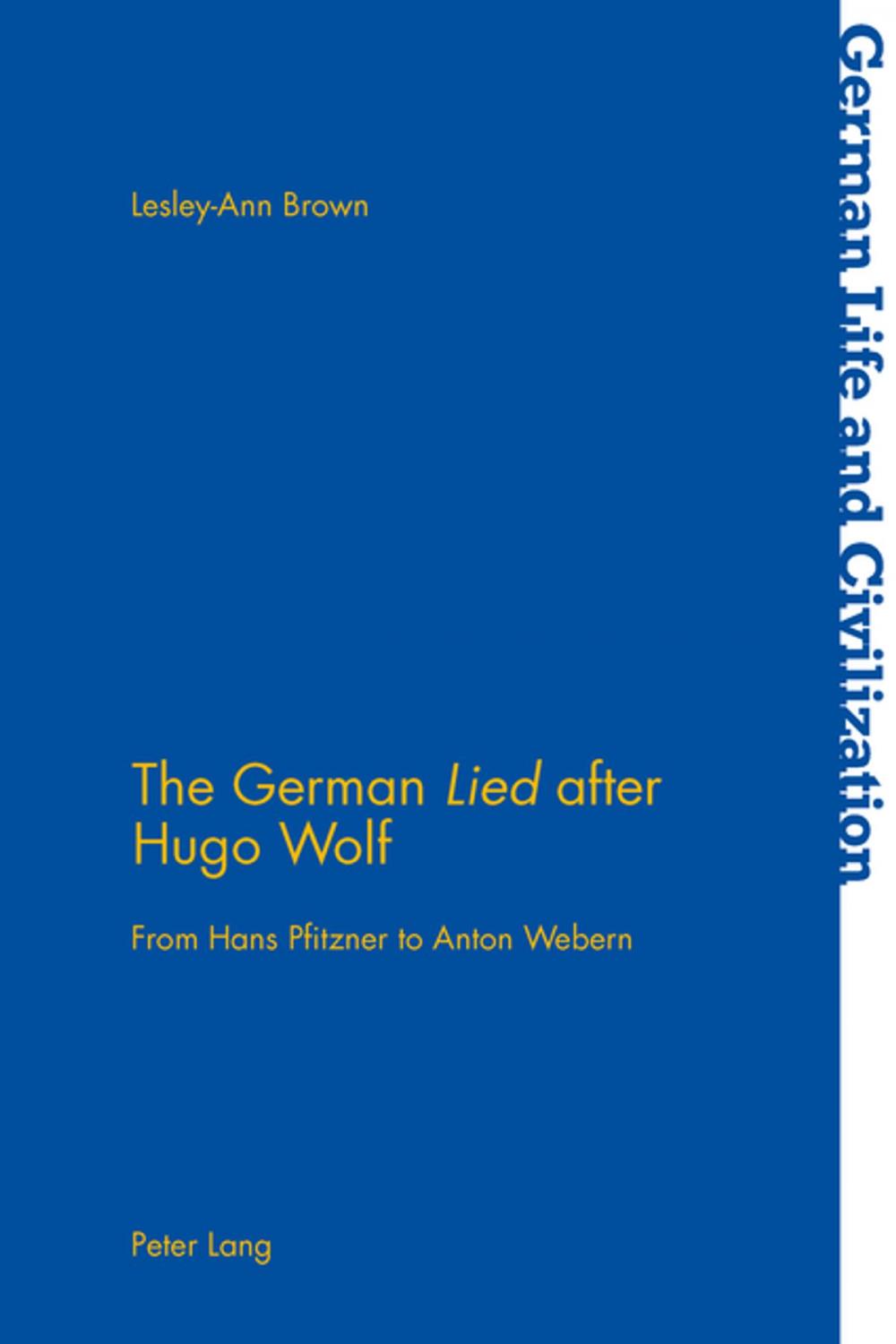 Big bigCover of The German «Lied» after Hugo Wolf