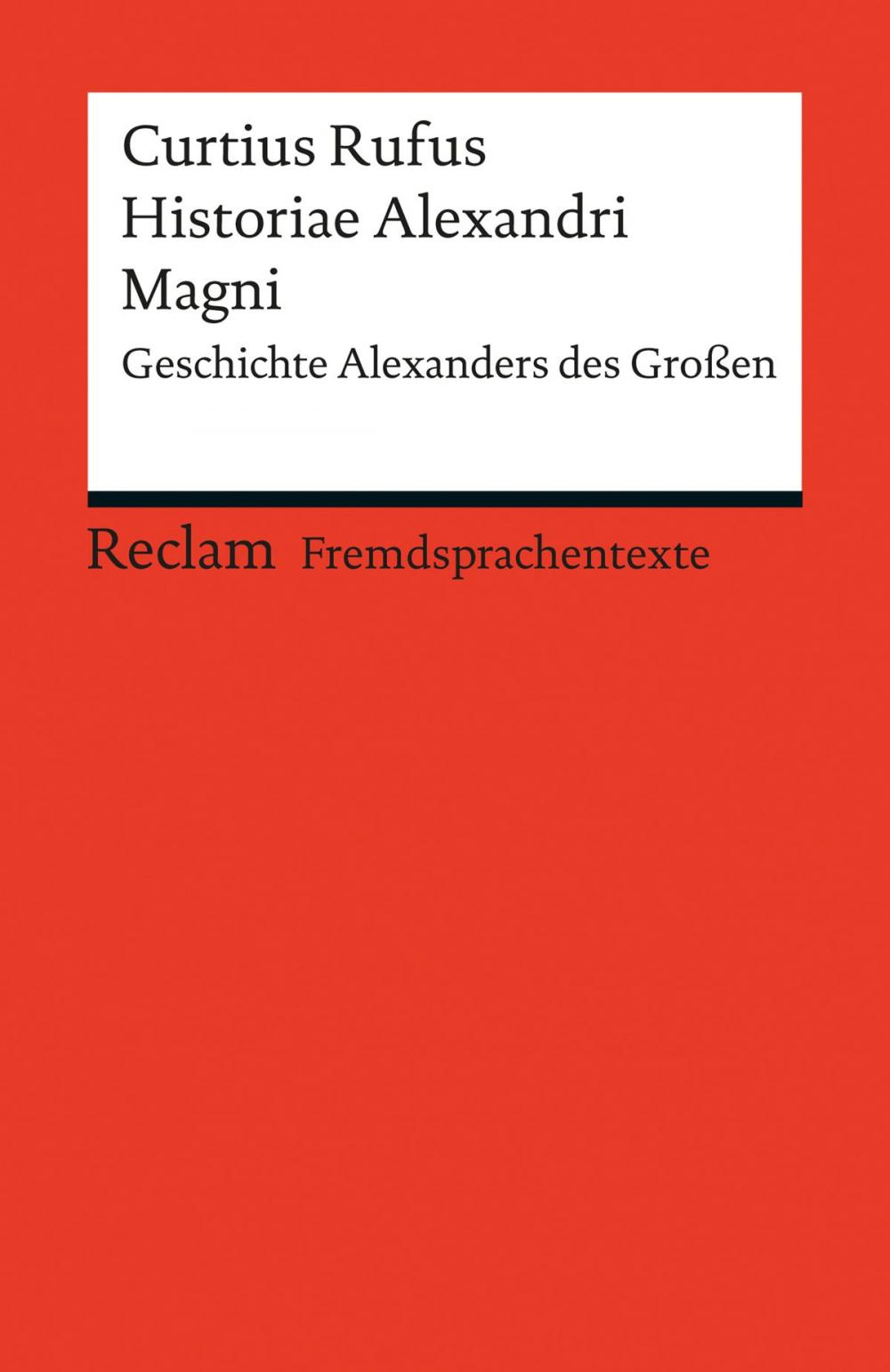 Big bigCover of Historiae Alexandri Magni