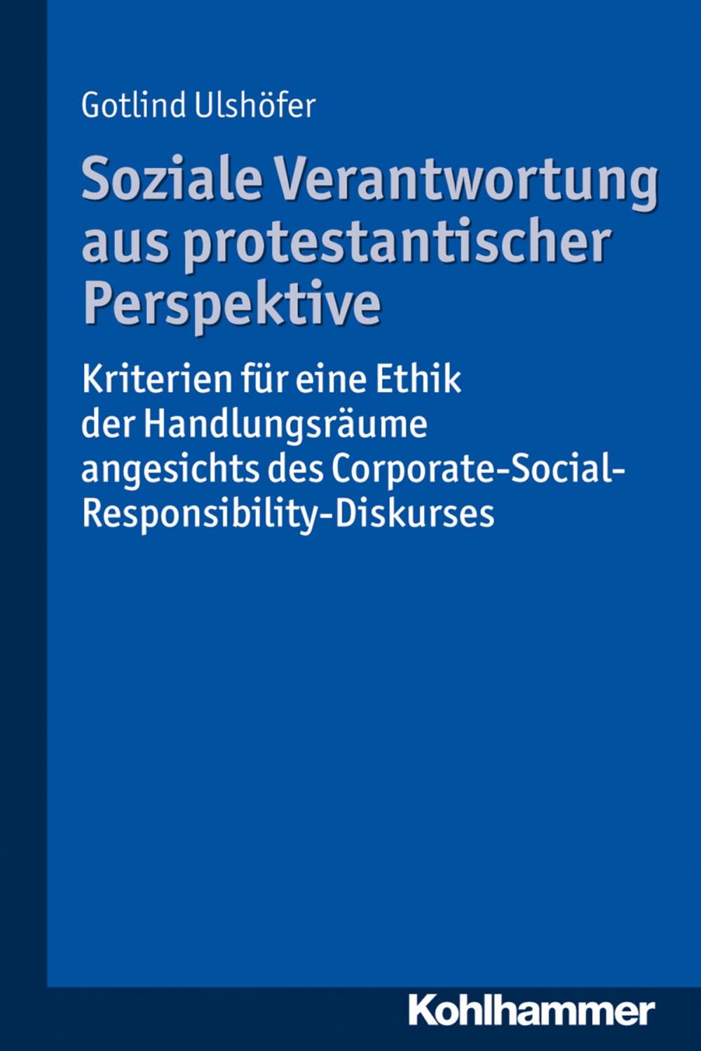 Big bigCover of Soziale Verantwortung aus protestantischer Perspektive