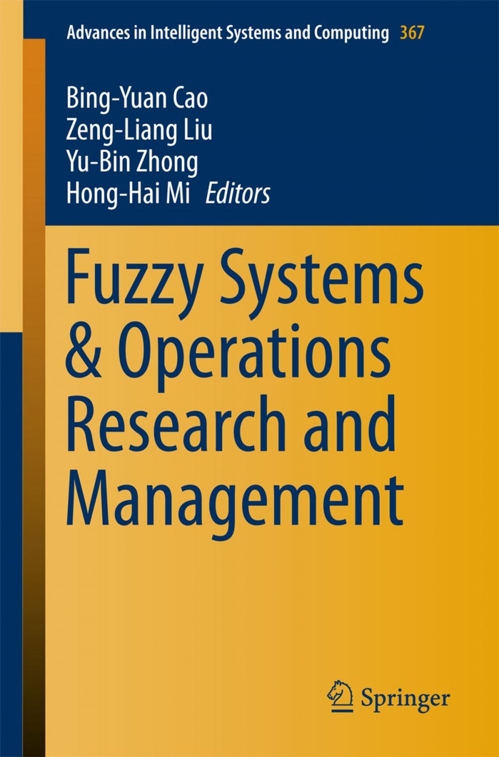 Big bigCover of Fuzzy Systems & Operations Research and Management