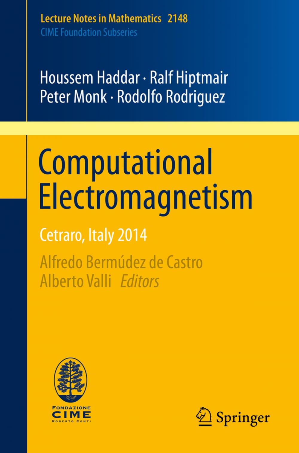 Big bigCover of Computational Electromagnetism