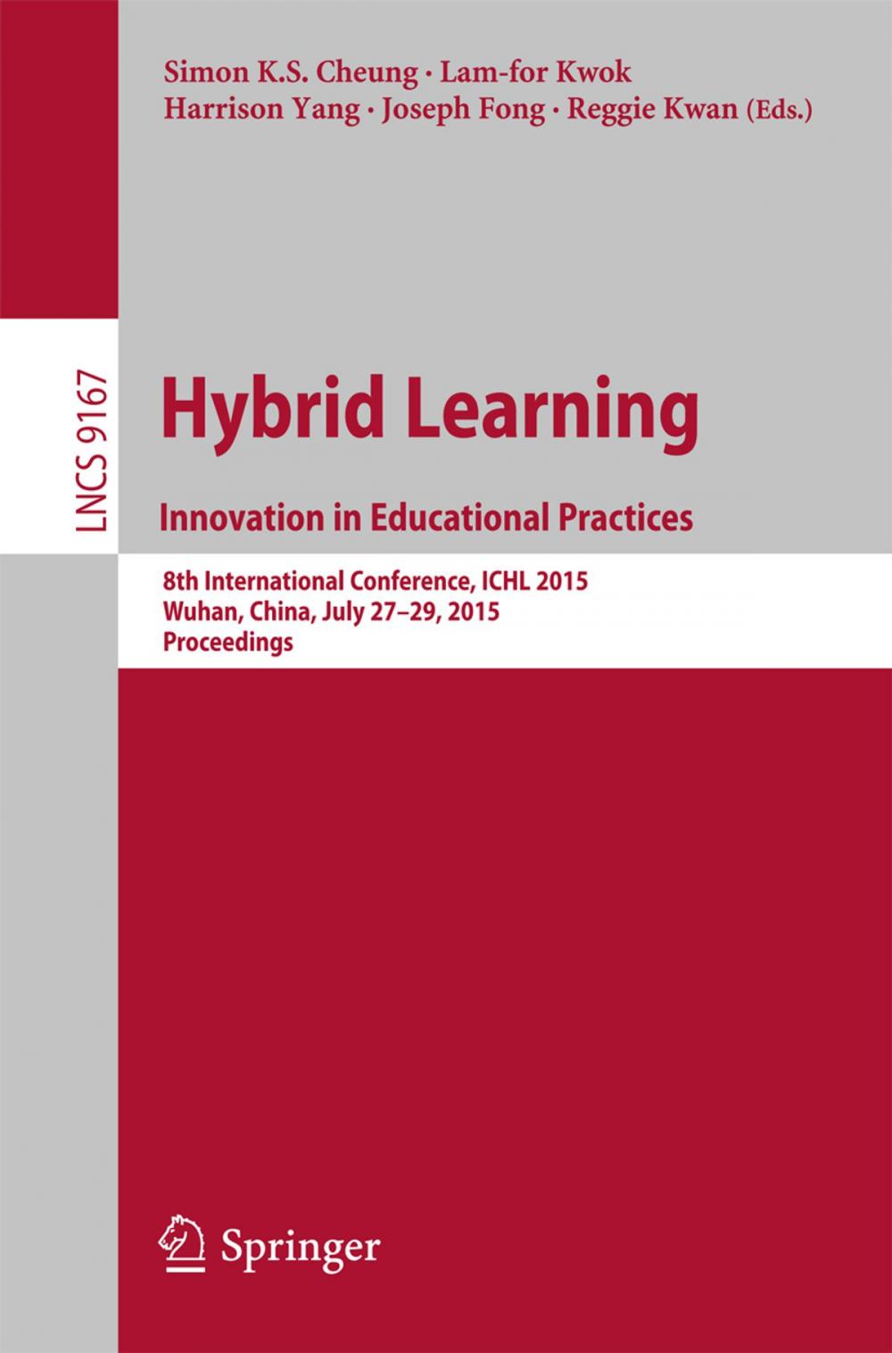 Big bigCover of Hybrid Learning: Innovation in Educational Practices