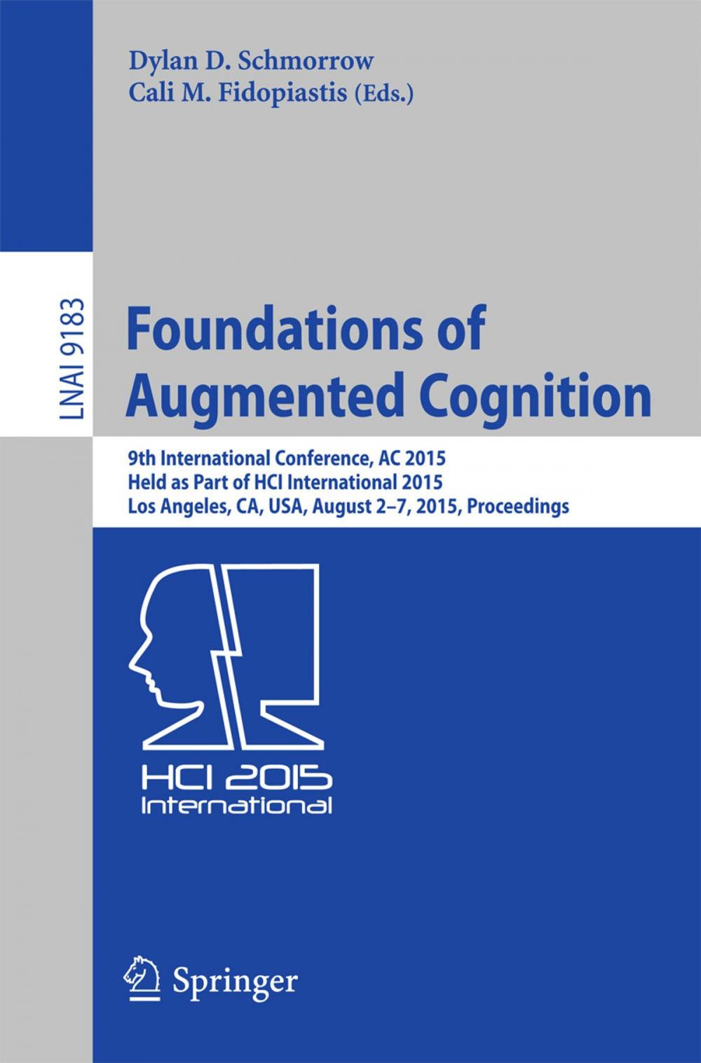 Big bigCover of Foundations of Augmented Cognition