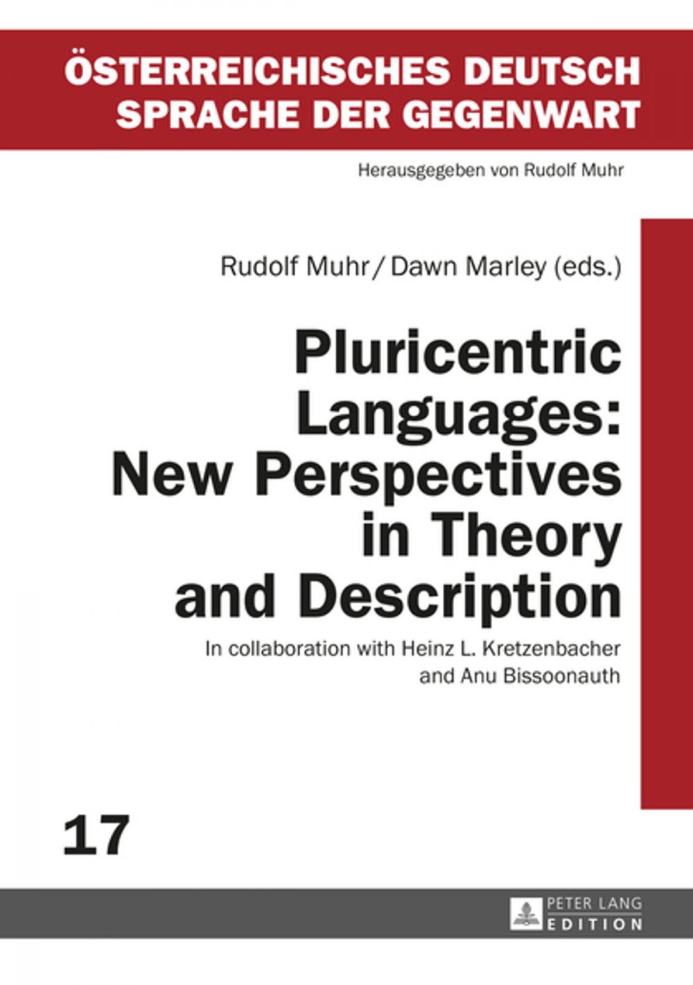 Big bigCover of Pluricentric Languages: New Perspectives in Theory and Description