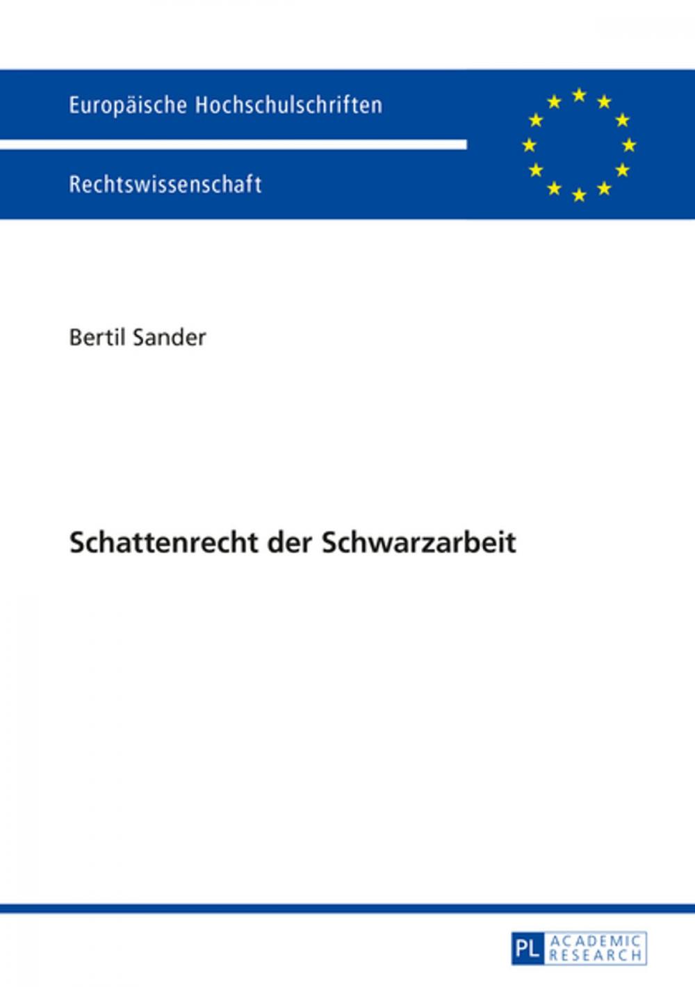 Big bigCover of Schattenrecht der Schwarzarbeit