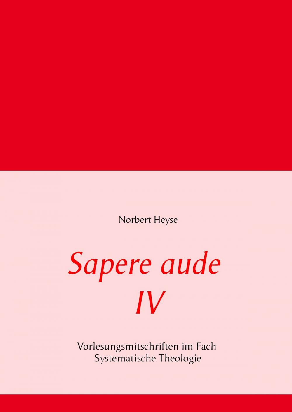 Big bigCover of Sapere aude IV