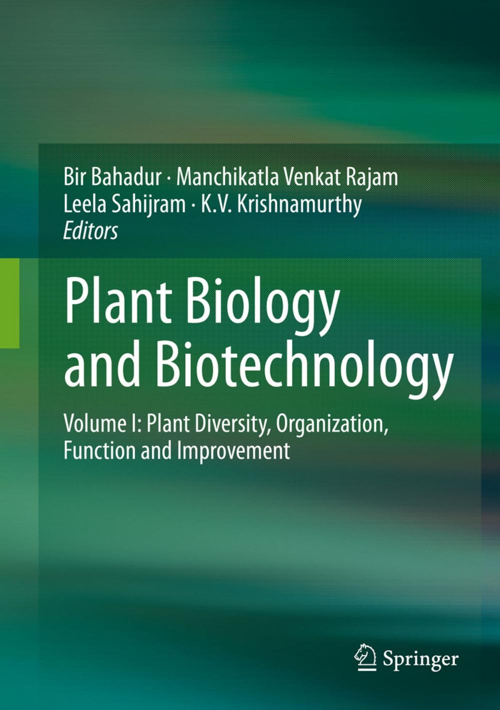 Big bigCover of Plant Biology and Biotechnology