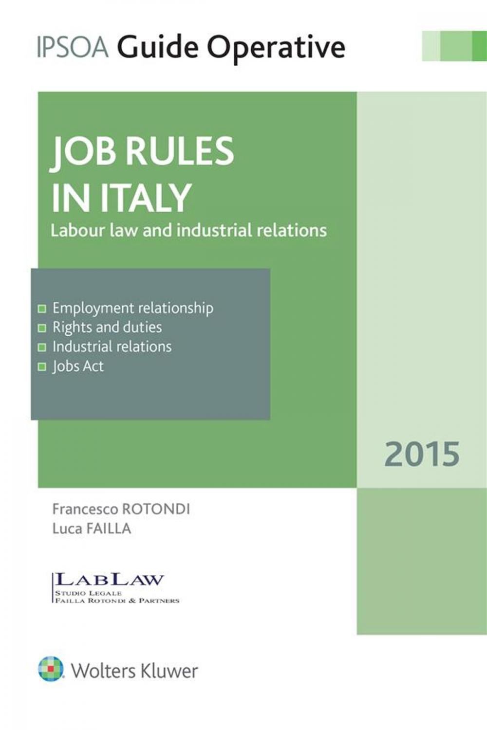 Big bigCover of Jobs Rules in Italy