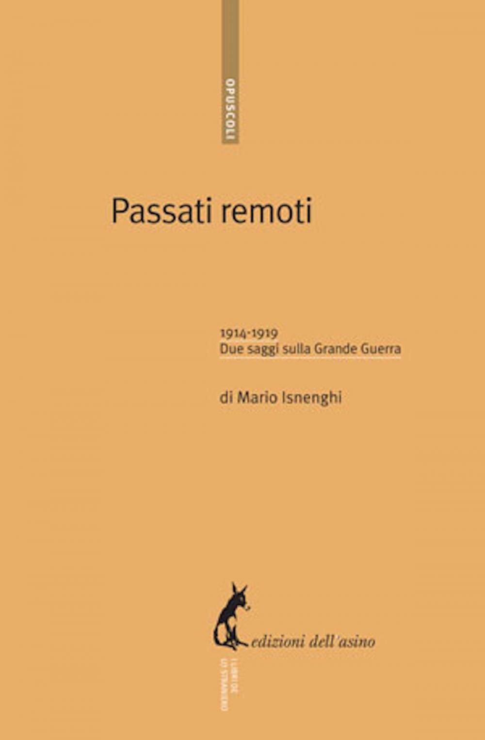 Big bigCover of Passati remoti. 1914-1919 due saggi sulla Grande Guerra