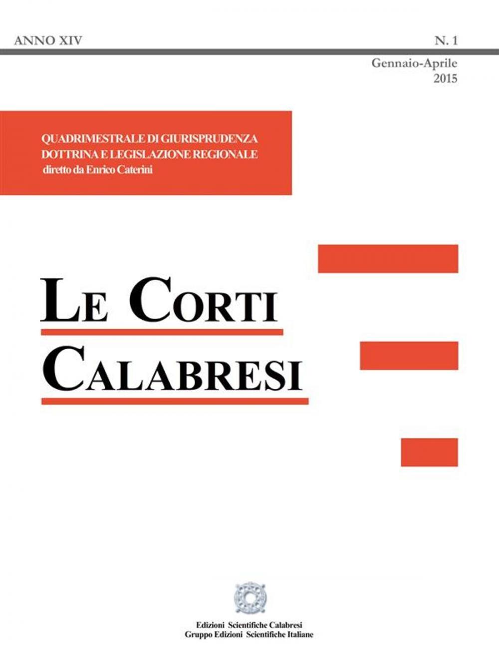 Big bigCover of Le Corti Calabresi